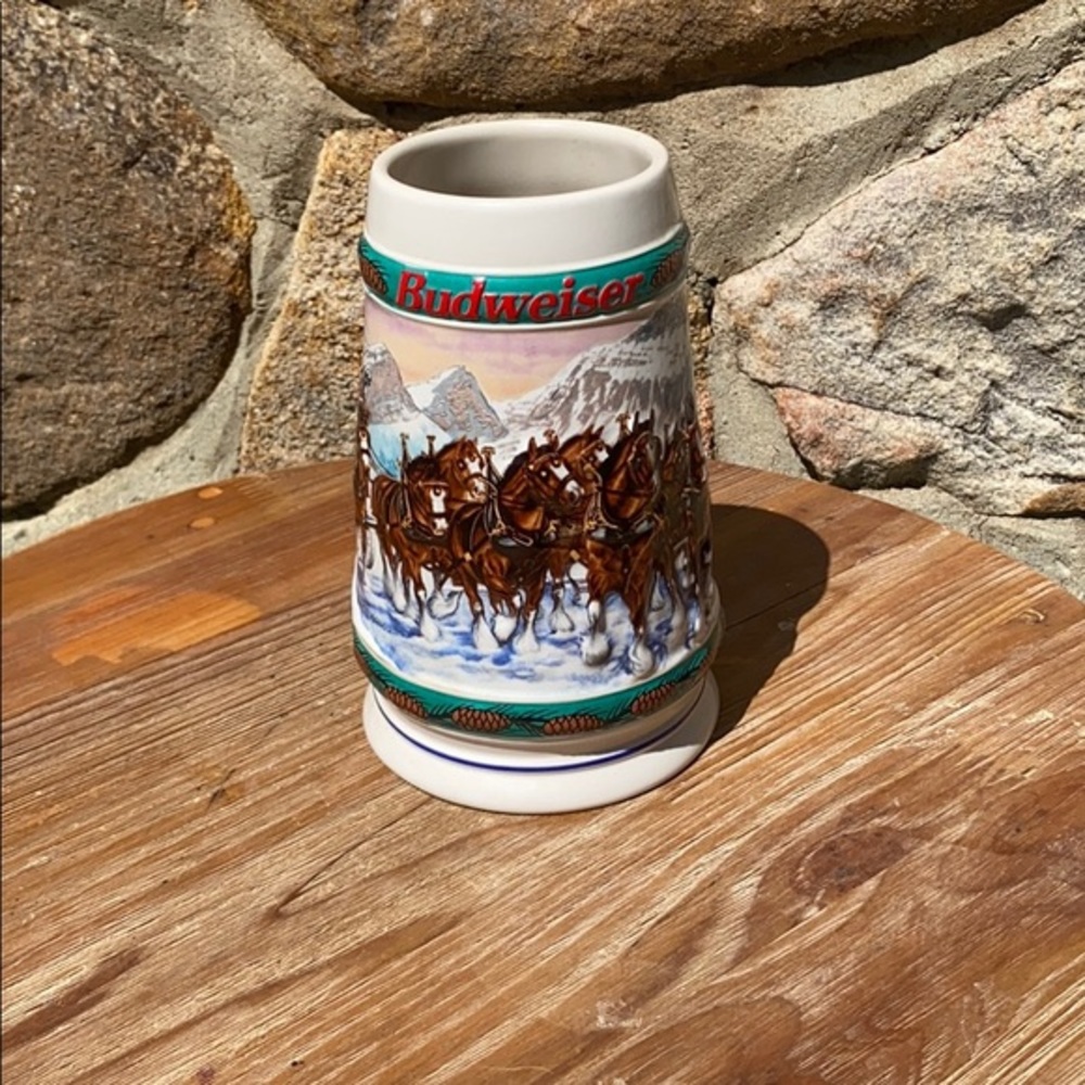 1993 Budweiser Clydesdale Holiday Stein‎ Special